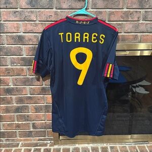🇪🇸 Adidas Spain TORRES #9 Away Jersey | Men’s Medium | Vintage La Roja ⚽️